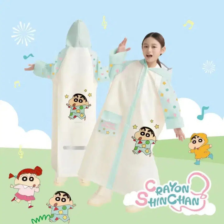 [BUNJANG] Crayon Shin-chan Mint Raincoat / 짱구 레인코트 우비 민트 레인코트 장마 민트,핑크
