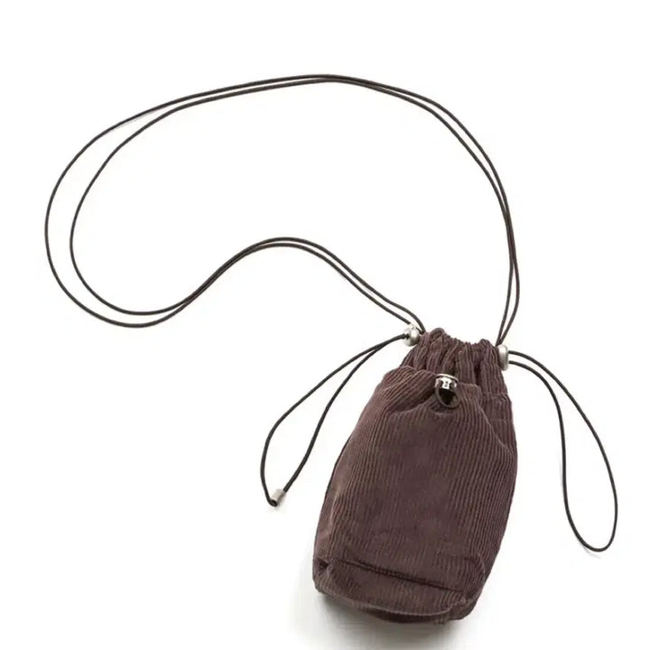 [BUNJANG] HAVISM Corduroy Mini Cross Bag Brown / 해비즘 코듀로이 미니 크로스백 브라운