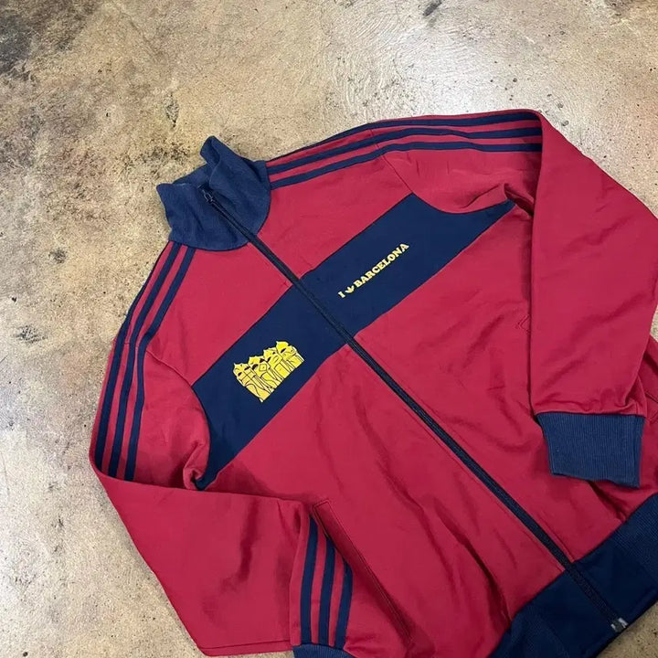 [BUNJANG] Adidas Barcelona Track Top Red Jersey / [정품/100] 아디다스 바르셀로나 트랙탑 레드 져지