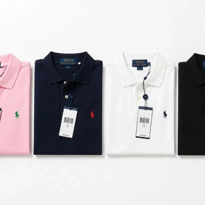 [BUNJANG] Polo Ralph Lauren Short Sleeve Polo Shirt / 이월 특가 폴로 랄프로렌 반팔 카라티 핑크/네이비/화이트/블랙.