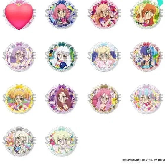[BUNJANG] Aikatsu! Aikatsu Stars! Stage Can Badge Set / [오늘까지/공구] 아이카츠 아이엠스타 스타즈 스테이지 캔뱃지 소분
