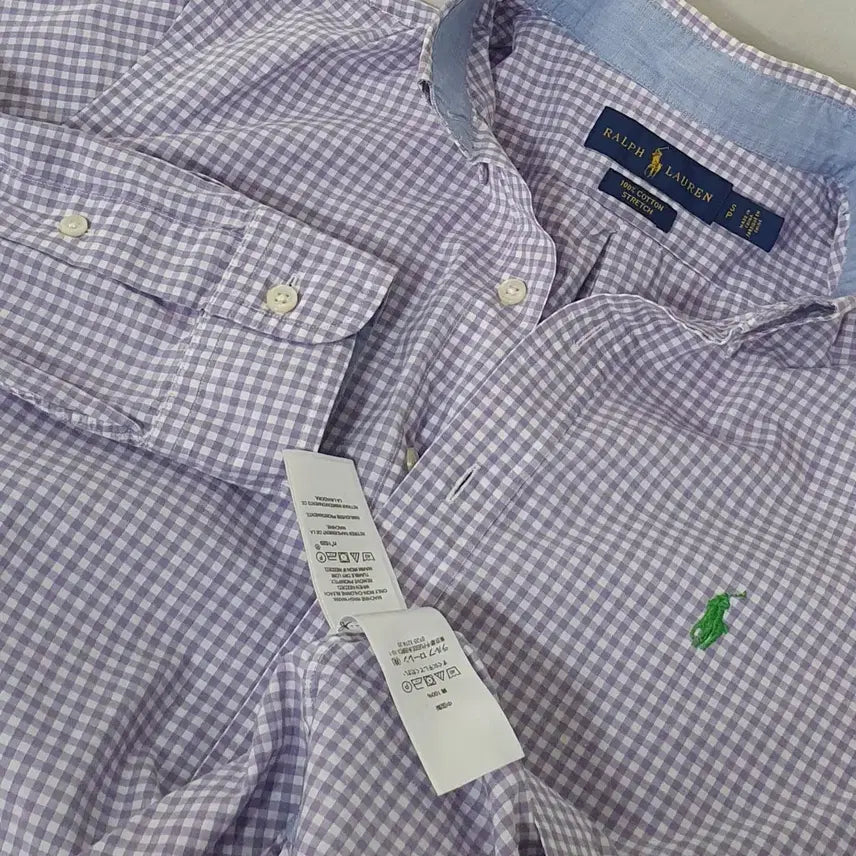 [BUNJANG] Polo Ralph Lauren Pastel Purple Check Shirt / No.26043006 폴로 랄프로렌 체크 셔츠 파스텔퍼플