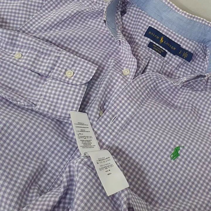 [BUNJANG] Polo Ralph Lauren Pastel Purple Check Shirt / No.26043006 폴로 랄프로렌 체크 셔츠 파스텔퍼플