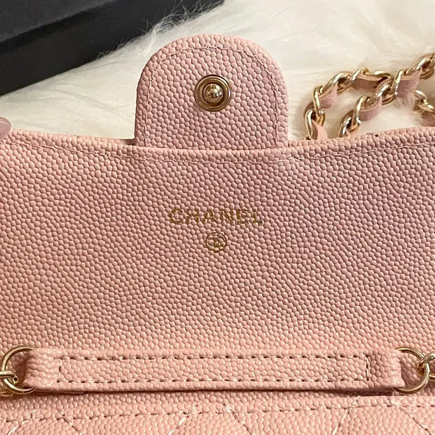 [BUNJANG] Chanel Classic Wallet Strawberry Milk Pink / [새상품]샤 딸기우유 클래식 체인지갑