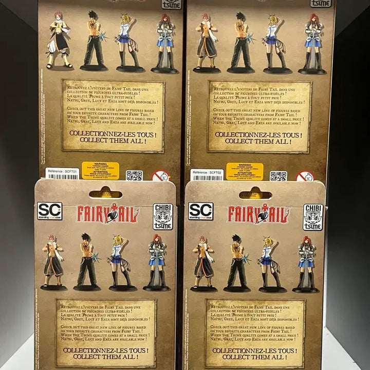 [BUNJANG] Fairy Tail Natsu Gray Lucy Erza Mini Figure Bundle Set / 페어리테일 나츠 그레이 루시 엘자 미니 피규어 공식 정품