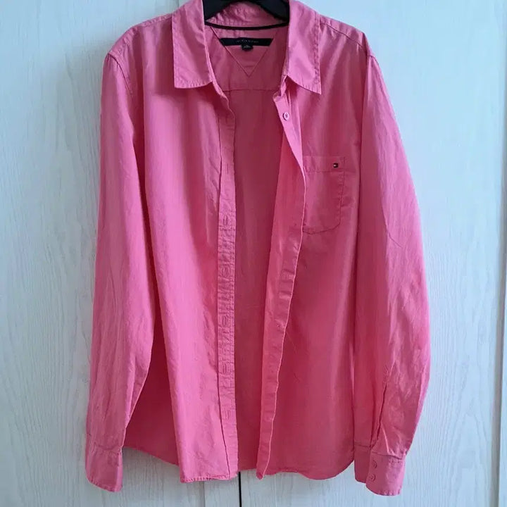 [BUNJANG] Tommy Hilfiger Pink Blouse Shirt / 타미힐피거 셔츠