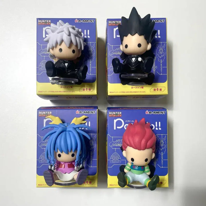 [BUNJANG] Hunter x Hunter Re-Ment PetaDoll Yorknew City Set (Gon, Killua, Neon, Hisoka) - Bundle / 헌터헌터 리멘트 페타돌 요크신시티 키르아 곤 네온 히소카 4개 일괄 양도