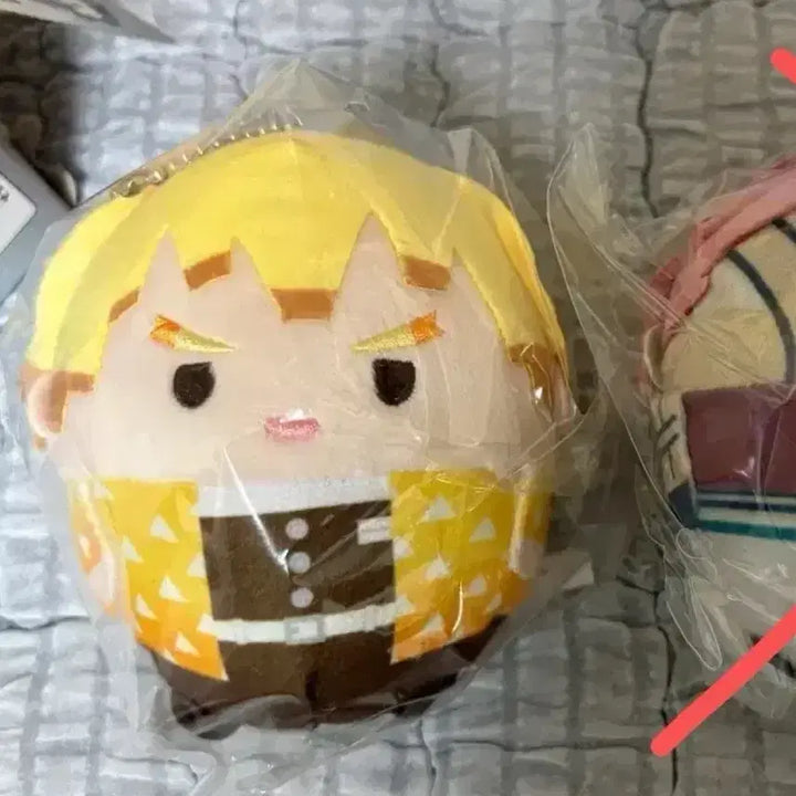 [BUNJANG] Demon Slayer Zenitsu Inosuke Plush Doll (Sealed) / 귀칼 후와코로링 젠이츠 인형 미개봉
