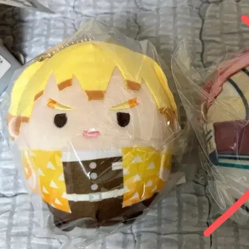 [BUNJANG] Demon Slayer Zenitsu Inosuke Plush Doll (Sealed) / 귀칼 후와코로링 젠이츠 인형 미개봉