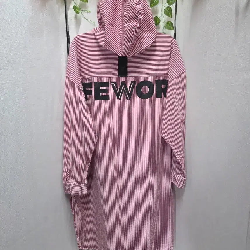 [BUNJANG] Life Work Stripe Hooded Shirt / 라이프워크스트라이프후드셔츠