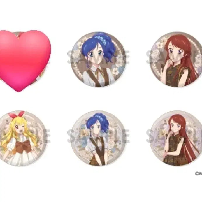 [BUNJANG] Aikatsu! AiStars Muginhen Sepia Mode Can Badge Set / [오늘까지/공구] 아이카츠 아이엠스타 무인편 세피아라모드 캔뱃지