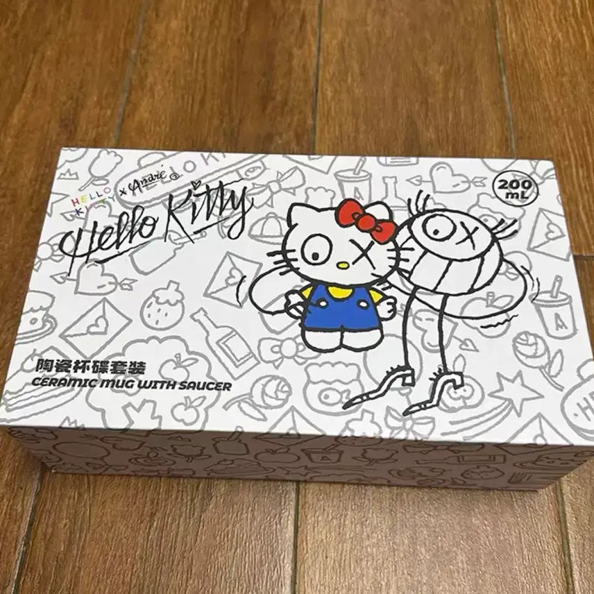 [BUNJANG] Sanrio x André Saraiva Hello Kitty Teacup Set / 헬로키티 앙드레사라이바콜라보 미니소 헬로키티찻잔세트