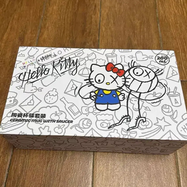 [BUNJANG] Sanrio x André Saraiva Hello Kitty Teacup Set / 헬로키티 앙드레사라이바콜라보 미니소 헬로키티찻잔세트