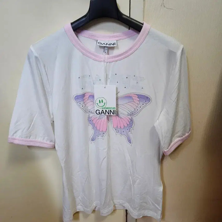 [BUNJANG] Ganni Butterfly T-Shirt / M) 가니 GANNI 버터플라이 티셔츠