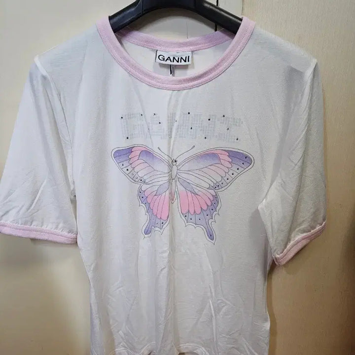 [BUNJANG] Ganni Butterfly T-Shirt / M) 가니 GANNI 버터플라이 티셔츠