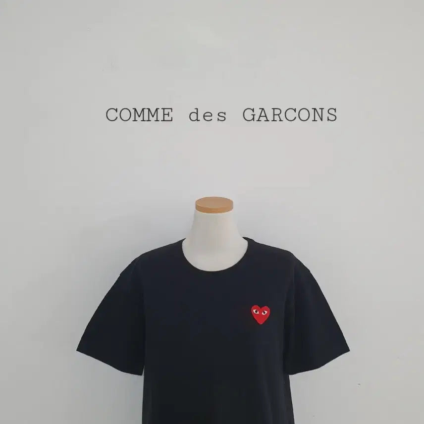 [BUNJANG] Comme des Garçons Black Heart T-Shirt / No.26043015 꼼데가르송 검정 하트 반팔 티셔츠