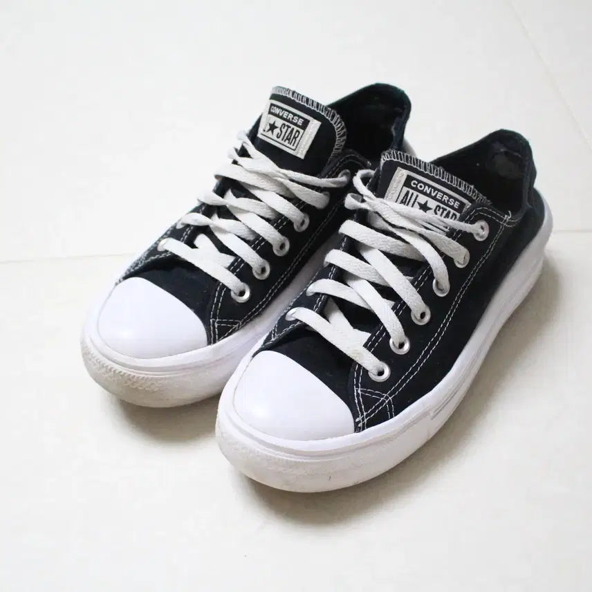 [BUNJANG] Converse Chuck Taylor All Star Low Black Shoes / 컨버스 척테일러 올스타 로우 블랙 250사이즈