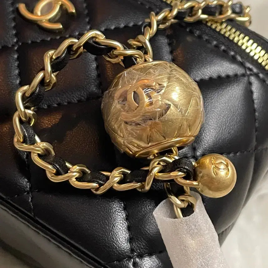 [BUNJANG] Golden Ball Vanity Lambskin Mini Bag / [새상품/풀박스]골든볼 베니티 램스킨