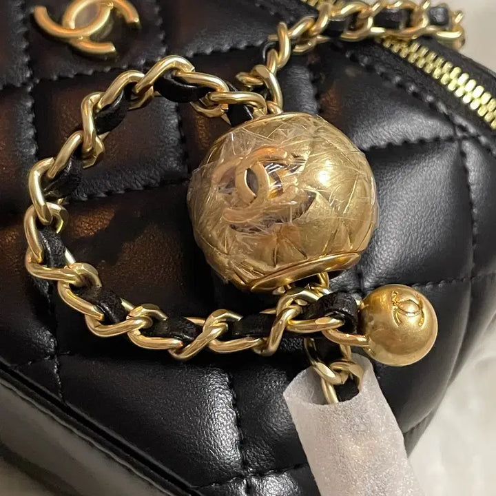 [BUNJANG] Golden Ball Vanity Lambskin Mini Bag / [새상품/풀박스]골든볼 베니티 램스킨