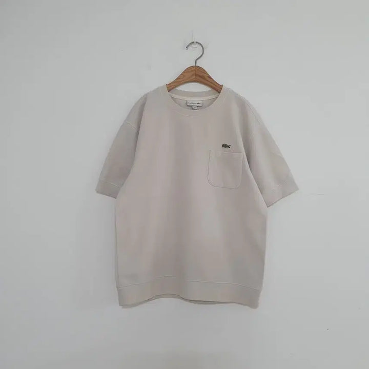 [BUNJANG] Lacoste Pocket Short Sleeve T-Shirt Ivory / No.26043017 라코스테 포켓 반팔 티셔츠 아이보리