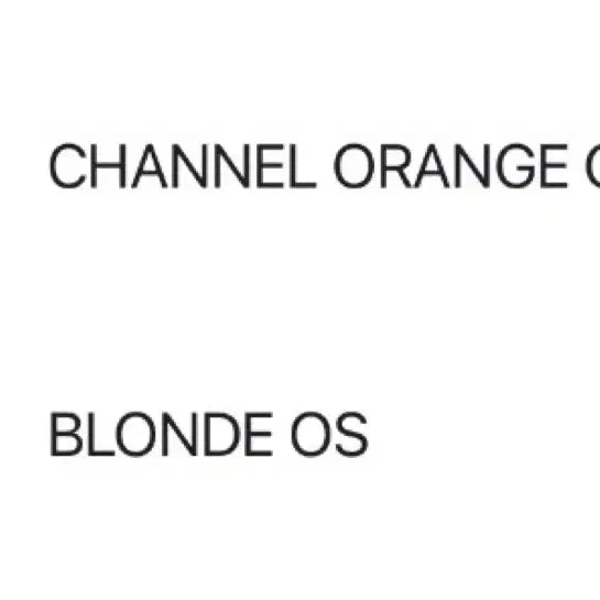 [BUNJANG] Frank Ocean Blonde / Channel Orange LP / 프랭크오션 Blonde/Channel Orange LP