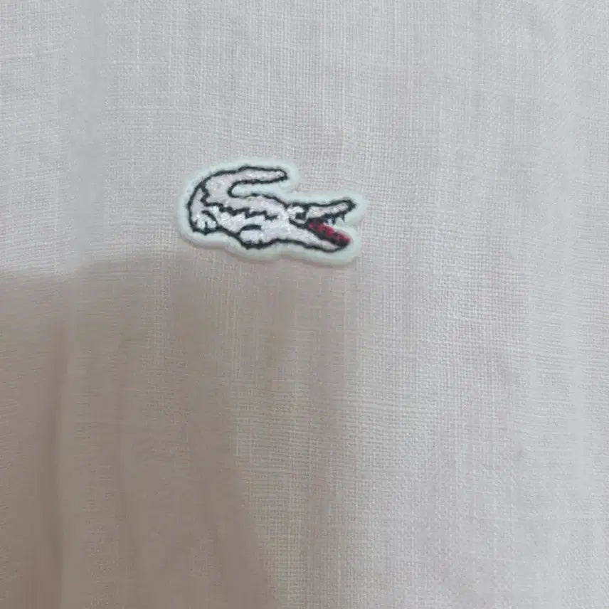 [BUNJANG] Lacoste Pink 100% Linen Shirt Size 38 / 라코스테 핑크 린넨 셔츠 마 100% 38
