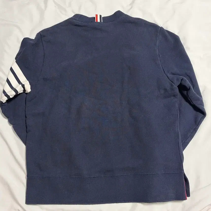[BUNJANG] Thom Browne Navy Diagonal Sweatshirt / 톰브라운 네이비 사선 맨투맨 [4]