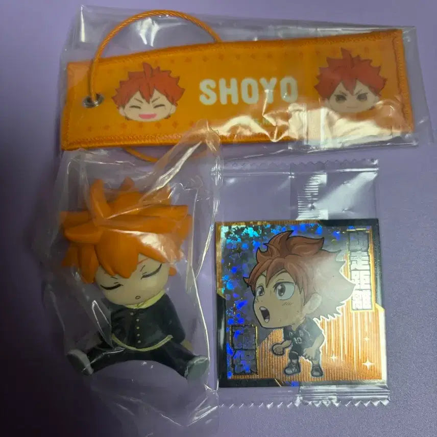 [BUNJANG] Haikyu!! Hinata Shoyo Merchandise Bundle (Shoulder Bump, Stickers, Flight Tag) / 하이큐 히나타 굿즈 일괄