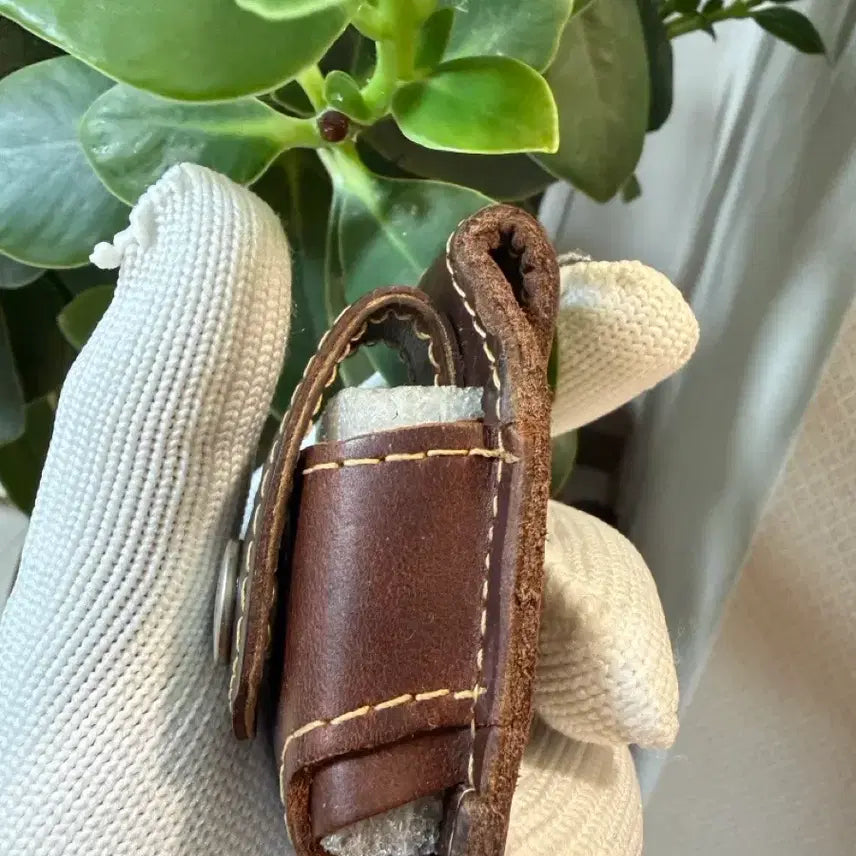 [BUNJANG] Vintage Zippo Lighter Leather Case / 지포라이터가죽케이스