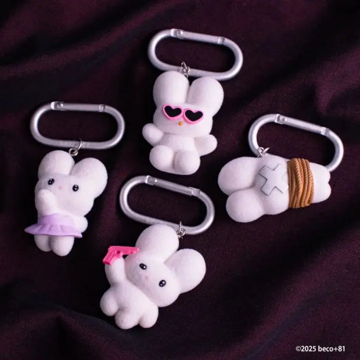 [BUNJANG] Beco+81 Rabbit Mascot Carabiner Keychain Gacha (Bound) / beco+81 토끼 마스코트 카라비너 키홀더 가챠 - 결박 포승