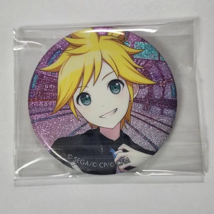 [BUNJANG] Kagamine Len VBASS Story Part 2 Visual Glitter Can Badge / 카가미네 렌 비배스 스토리 2부 비주얼 글리터 캔뱃지
