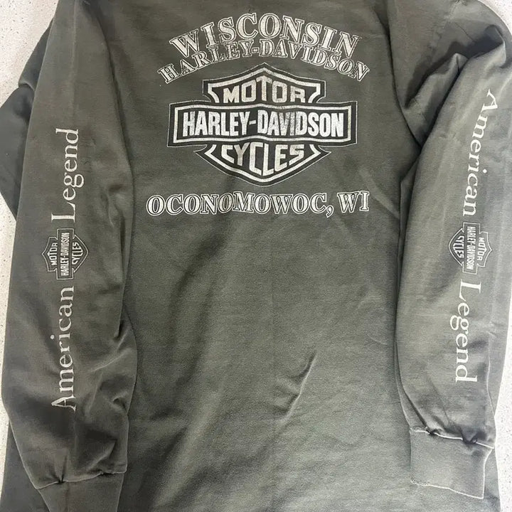 [BUNJANG] 2002 Harley-Davidson Long Sleeve T-Shirt (Made in USA, L) / 2002 Made in USA 빈티지 할리데이비슨 롱슬리브 L