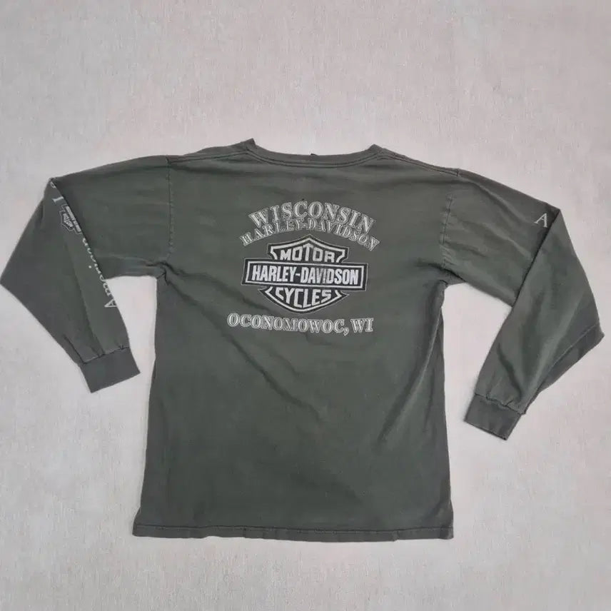 [BUNJANG] 2002 Harley-Davidson Long Sleeve T-Shirt (Made in USA, L) / 2002 Made in USA 빈티지 할리데이비슨 롱슬리브 L