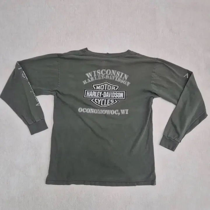 [BUNJANG] 2002 Harley-Davidson Long Sleeve T-Shirt (Made in USA, L) / 2002 Made in USA 빈티지 할리데이비슨 롱슬리브 L