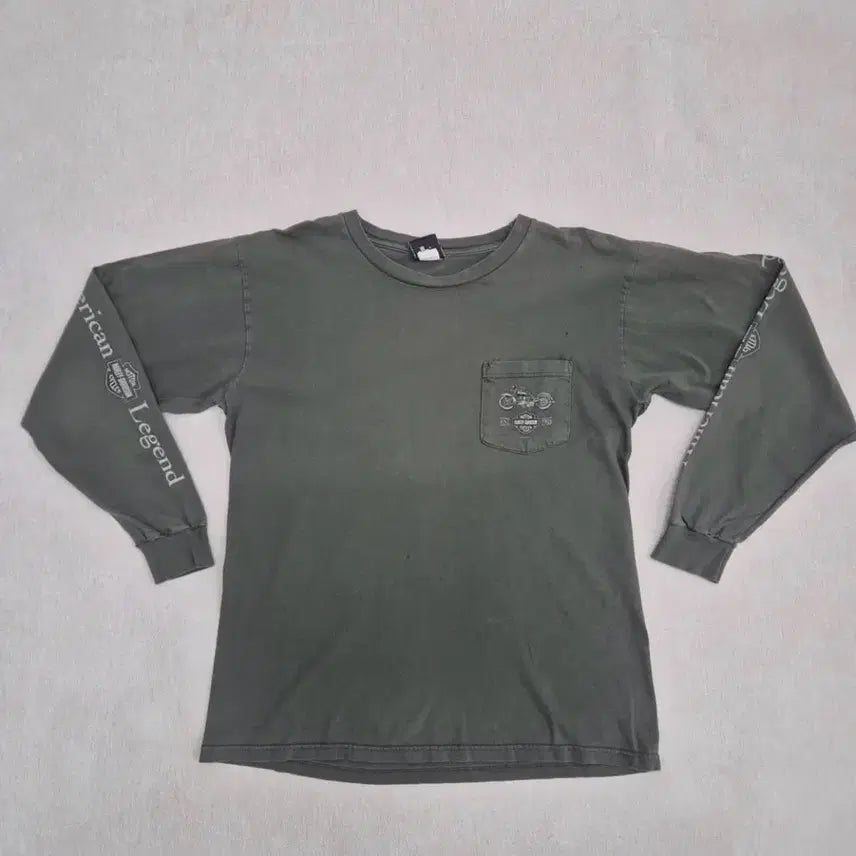 [BUNJANG] 2002 Harley-Davidson Long Sleeve T-Shirt (Made in USA, L) / 2002 Made in USA 빈티지 할리데이비슨 롱슬리브 L