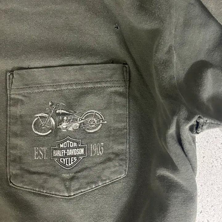 [BUNJANG] 2002 Harley-Davidson Long Sleeve T-Shirt (Made in USA, L) / 2002 Made in USA 빈티지 할리데이비슨 롱슬리브 L