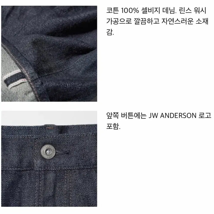 [BUNJANG] Uniqlo JW Anderson Straight Jeans Navy 30 / 유니클로 JW앤더슨 스트레이트진 30 네이비 팝니다 (새제품)