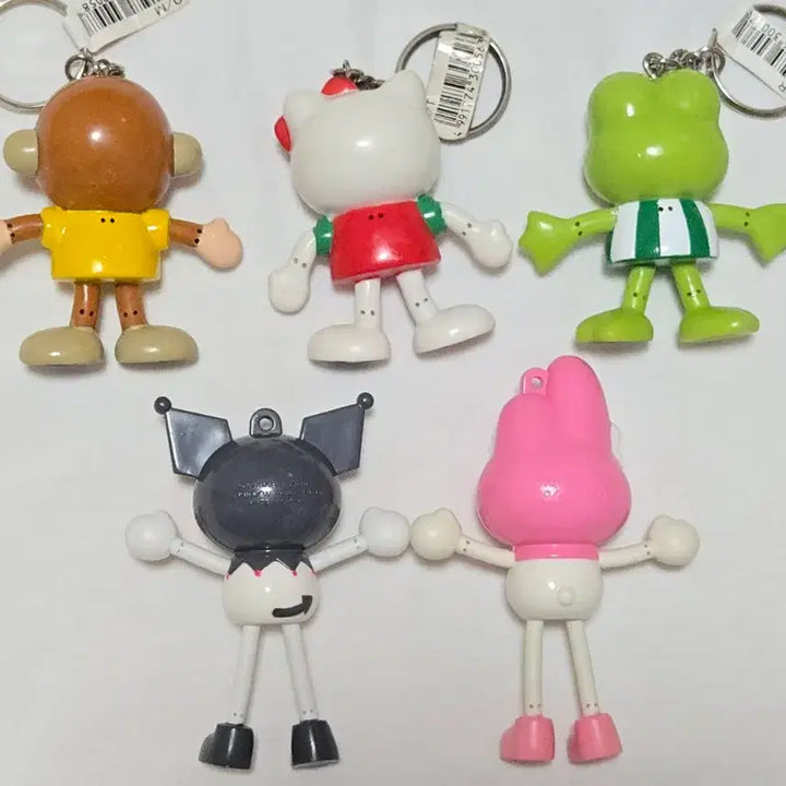 [BUNJANG] Vintage Hello Kitty Sanrio Bendable Keychain Set / (빈티지) 헬로키티 산리오 벤더블 키링 세트