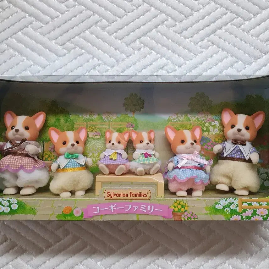 [BUNJANG] Sylvanian Families Welsh Corgi Family Bundle Set / 실바니아 패밀리 웰시코기 대가족 일괄