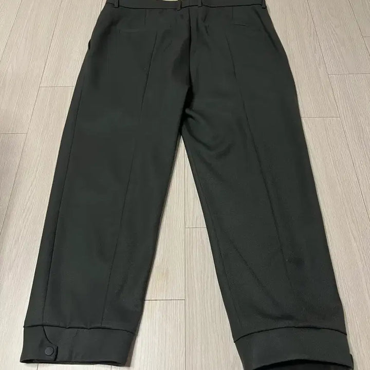 [BUNJANG] TIME Wide Leg Slacks - Khaki / [86] TIME 진카키  와이드 슬랙스