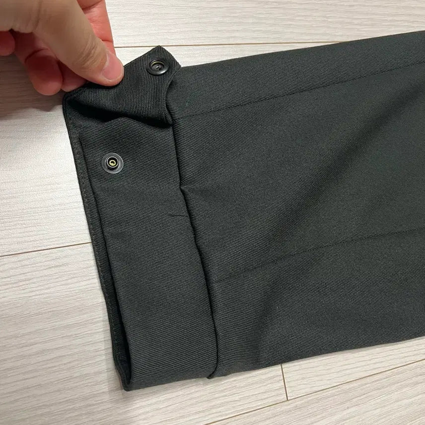 [BUNJANG] TIME Wide Leg Slacks - Khaki / [86] TIME 진카키  와이드 슬랙스