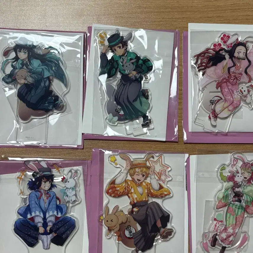 [BUNJANG] Demon Slayer Rabbit Year Acrylic Standee Set - Muichiro &amp; Mitsuri / 귀멸의칼날 토끼의해 계묘년 agf 아크릴 스탠드 무이치로 미츠리 귀칼