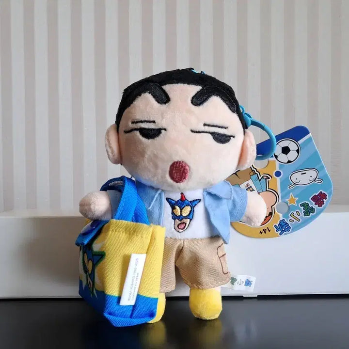[BUNJANG] Crayon Shin-chan Action Mask Figure Bag Keyring / 짱구 액션가면 가방 든 인형 키링 새상품