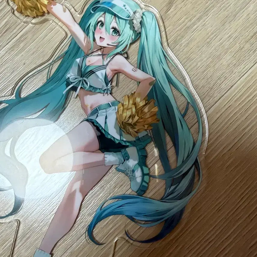 [BUNJANG] Hatsune Miku Cheerleader Big Acrylic Stand / 하츠네미쿠 빅 아크릴 치어리더
