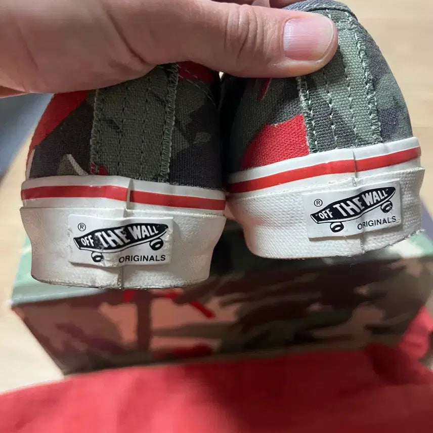 [BUNJANG] Nigel Cabourn x Vans Vault Collaboration Camo 8.5 Shoes / 나이젤카본 반스 볼트 카모 8.5사이즈