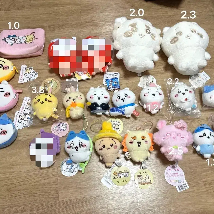 [BUNJANG] Chiikawa Usagi Hachiware Shisa Momonga Makko Doll Pouch / 치이카와 우사기 하치와레 시샤 모몽가 마코 인형 파우치