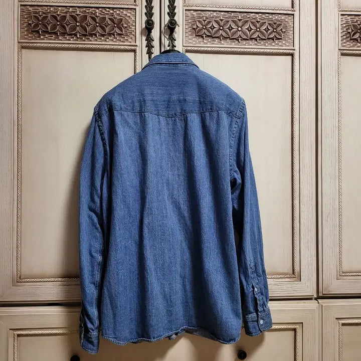 [BUNJANG] Lacoste Classic Denim Shirt L 42 / 새상품급 클래식 라코스테 데님셔츠 남방 L 42