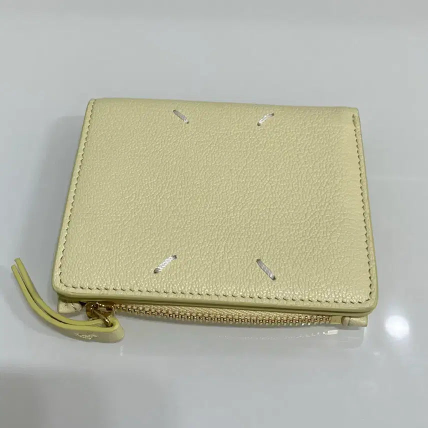 [BUNJANG] Maison Margiela Four Stitches Wallet Lemon / 메종 마르지엘라 포 스티치 지갑 레몬