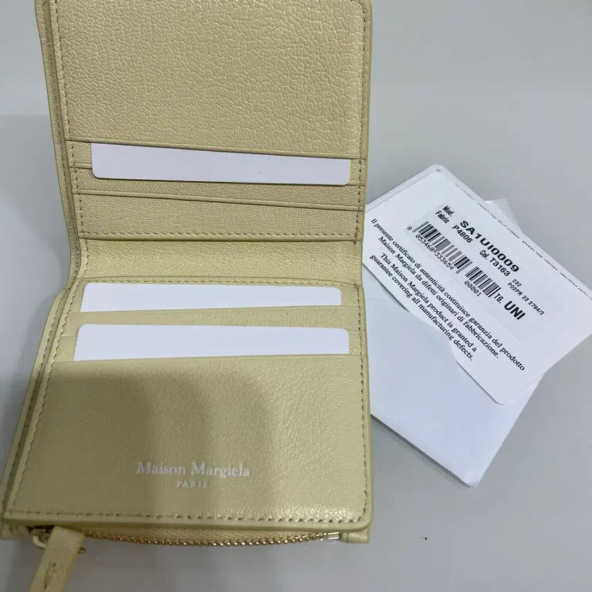 [BUNJANG] Maison Margiela Four Stitches Wallet Lemon / 메종 마르지엘라 포 스티치 지갑 레몬
