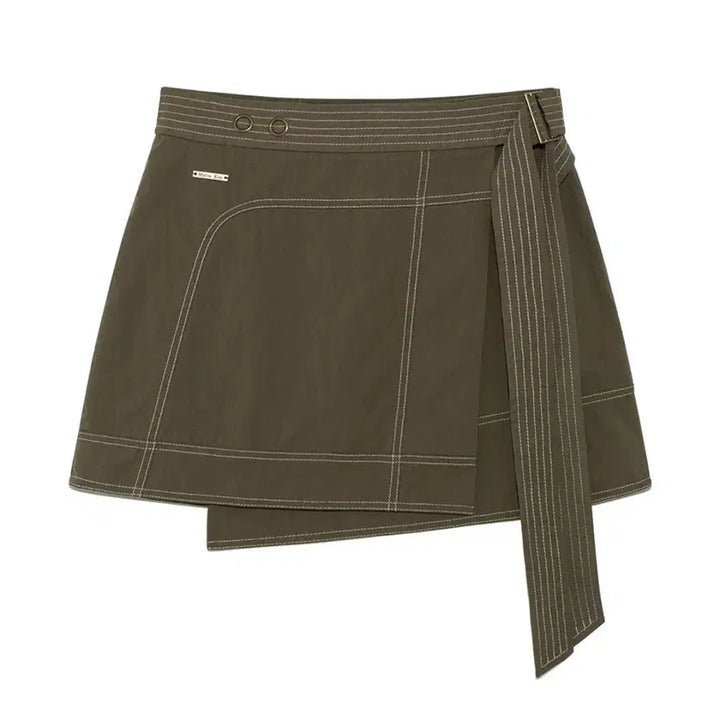 [BUNJANG] MATIN KIM Stitch Point Belted Mini Skirt / [MATIN KIM]마땡킴 STITCH POINT BELTED SKIRT